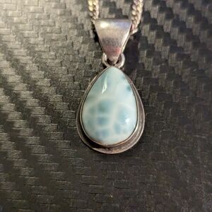 Larimar Sterling Silver Pendant